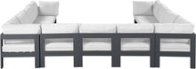 Load image into Gallery viewer, Nizuc - Outdoor Patio 11 Piece Modular Sectional With Gray Frame