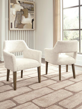 Load image into Gallery viewer, Marxmore - Dining Upholstered Arm Chair (Set of 2) - Beige / Brown