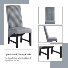 Load image into Gallery viewer, Kini - Corduroy Side Chair (Set of 2) - Black / Gray