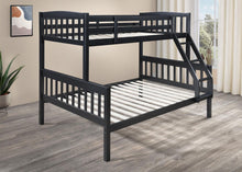 Load image into Gallery viewer, S095 - Twin / Full Bunk Bed - Black