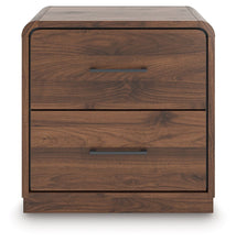 Load image into Gallery viewer, Fortlorn - Two Drawer Night Stand - Walnut Brown