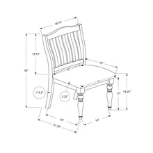 Load image into Gallery viewer, Dining Chair, Upholstered, Side, Transitional (Set of 2) - Gray
