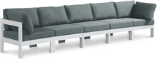 Load image into Gallery viewer, Nizuc - Outdoor Patio 5 Seat Modular Sofa With White Frame