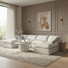 Load image into Gallery viewer, Indulge - Linen 6 Piece Modular Double Chaise Sectional - White
