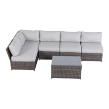 Load image into Gallery viewer, Comfortable Modern Patio Rattan Sectional Set With Cushions