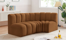 Load image into Gallery viewer, Arc - Velvet 3 Piece Sofa - Saddle