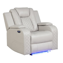 Load image into Gallery viewer, Benz - LED & Power Recliner Chair With Adjustable Headrest