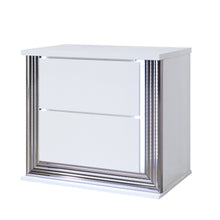 Load image into Gallery viewer, Moon - Smooth Nightstand With LED - White