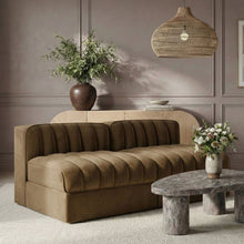 Load image into Gallery viewer, Rummi - Velvet Performance Fabric Upholstered 2 Piece Modular Armless Loveseat