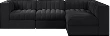 Load image into Gallery viewer, Rummi - Velvet Performance Fabric Upholstered 4 Piece Modular Sectional