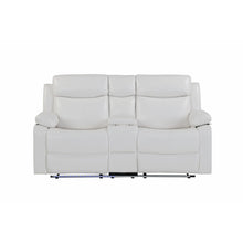 Load image into Gallery viewer, Blanche - Console Reclining Loveseat With LED Lights And Speakers
