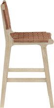 Load image into Gallery viewer, Entwine - Vegan Leather Upholstered Counter Stool - Painted Natural