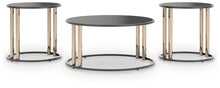 Load image into Gallery viewer, Hannerly - Occasional Table Set (Set of 3) - Black / Gold Finish