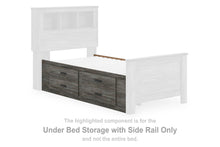 Load image into Gallery viewer, Frandern - Under Bed Storage With Side Rail - Gray