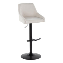 Load image into Gallery viewer, Hannah - Transitional Adjustable Barstool With Swivel With Rounded T Footrest (Set of 2)