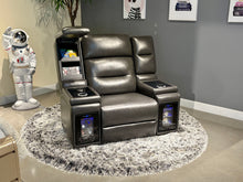 Load image into Gallery viewer, MVP - Power Recliner With Power Headrest - Blanche Black