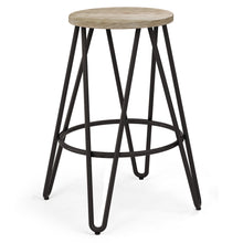 Load image into Gallery viewer, Simeon - Multifunctional Metal Stool With Wood Seat