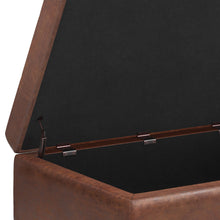 Load image into Gallery viewer, Shay - Large Square Coffee Table Storage Ottoman Mid-Century Style