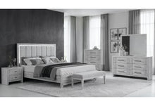 Load image into Gallery viewer, Elsie - 5 Piece Queen Bedroom Set - Light Gray