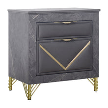 Load image into Gallery viewer, Symmetry - 2 Drawer Nightstand - Charcoal