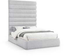 Load image into Gallery viewer, Adam - Linen Fabric Bed With 89" Headboard