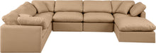 Load image into Gallery viewer, Indulge - Faux Leather 7 Piece Modular Sectional - Tan