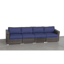 Load image into Gallery viewer, Luxurious Wicker Patio Sectional With Weather Resistant Sunbrella Cushions