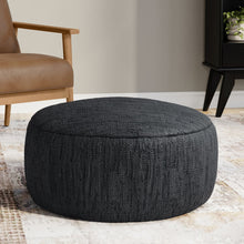 Load image into Gallery viewer, Fredrik - Round Pouf - Black