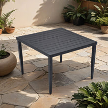 Load image into Gallery viewer, Outdoor Patio Dining Table With Tapered Feet & Umbrella Hole
