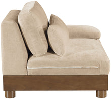 Load image into Gallery viewer, Turin - Chenille Fabric Upholstered Modular Arm Chair - Walnut Base