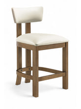 Load image into Gallery viewer, Lavrin - Vegan Leather Upholstered Counter Stool (Set of 2) - Walnut Base
