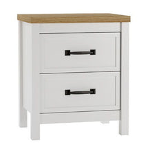 Load image into Gallery viewer, Kerisden - Two Drawer Night Stand - White / Brown
