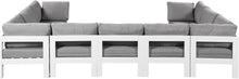 Load image into Gallery viewer, Nizuc - Outdoor Patio 9 Piece Modular Sectional With White Frame