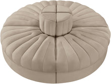 Load image into Gallery viewer, Rummi - Round Velvet Performance Fabric Upholstered 4 Piece Modular Sofa