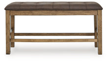 Load image into Gallery viewer, Urbinforte - Double Counter Height Upholstered Bench - Light Brown