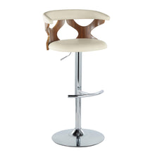 Load image into Gallery viewer, Gardenia - Mid Century Modern Adjustable Barstool With Swivel With Rounded T Footrest (Set of 2)