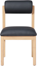 Load image into Gallery viewer, Roundhill - Faux Leather Dining Chair (Set of 2) - Natural Frame