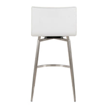 Load image into Gallery viewer, Mara - Upholstered Contemporary Fixed Height Counter Stool With Swivel (Set of 2) - White