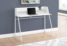 Load image into Gallery viewer, Computer Desk For Home Office, Laptop, Storage Shelves, Marble Look Contemporary & Modern