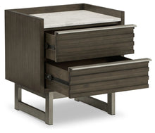 Load image into Gallery viewer, Arkenton - Two Drawer Night Stand - Grayish Brown / White