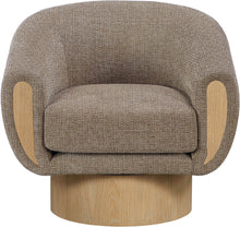 Load image into Gallery viewer, Avella - Interwoven Fabric Swivel Accent Chair - Light Brown Base