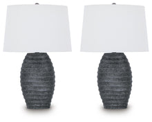 Load image into Gallery viewer, Caronick - Poly Table Lamp (Set of 2) - Antique Silver Finish