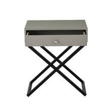 Load image into Gallery viewer, Koda - End Side Table Nightstand, Drawer And Cross Base