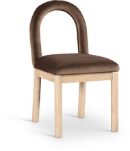 Load image into Gallery viewer, Conrad - Velvet Dining Chair With Natural Legs