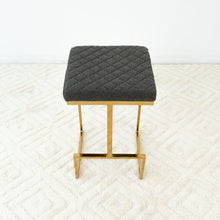 Load image into Gallery viewer, Joel - Mid Century Modern Luxury Upholstered Stool