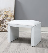 Load image into Gallery viewer, G-315 - Wood Vanity Stool - White