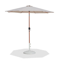 Load image into Gallery viewer, Fiji - Aluminum Patio Umbrella With Round White And Teak Base