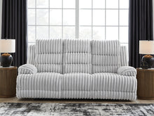 Load image into Gallery viewer, Rhines Falls - Reclining Power Sofa With Drop Down Table - Alloy