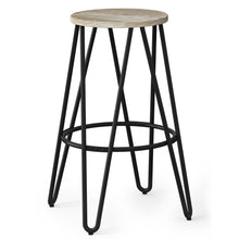 Load image into Gallery viewer, Simeon - Multifunctional Metal Stool With Wood Seat