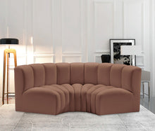 Load image into Gallery viewer, Arc - Faux Leather 3 Piece Modular U-Shaped Sofa